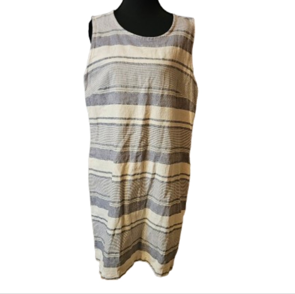 Artisan Way NWT Womens Size 12 Sleeveless Linen Dress